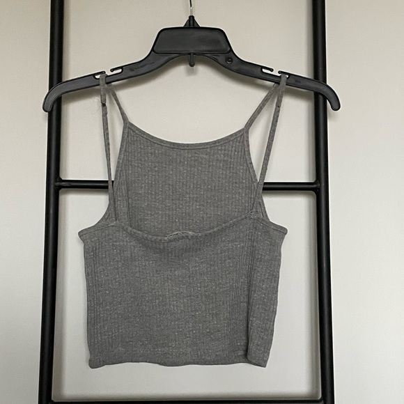 Brandy Melville Grey Cropped Tank - Picture 3 of 3
